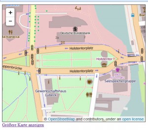 OpenStreetMap-Karte eingebunden